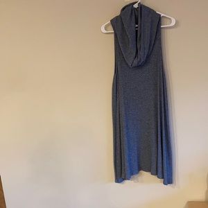 Cowl neck sleeveless light weight sweater A Line dress.
